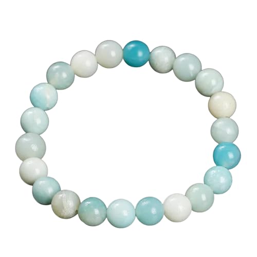 Bracelet élastique en pierres naturelles de jaspe rouge contre le stress