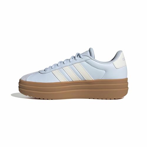 adidas Mujer VL Court Bold Shoes, Crystal Sky/Core White/Gold Met., 39 1/3 EU