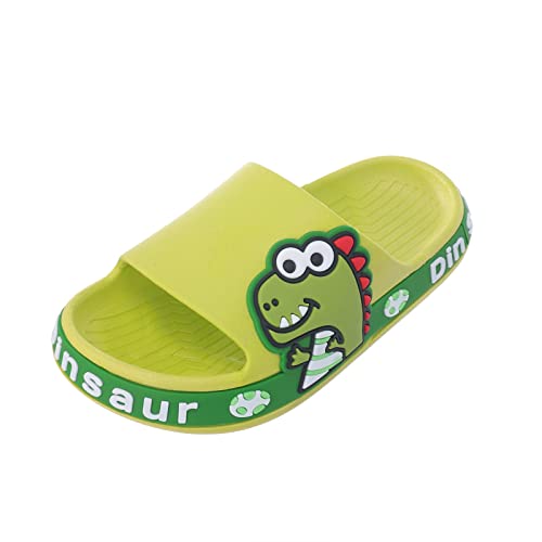 Toddler Kids Slip on Slide Sandals Dinosaur Slides Boys Girls Slippers Cute Open Toe Thick Sole Tap Shoes for Girls