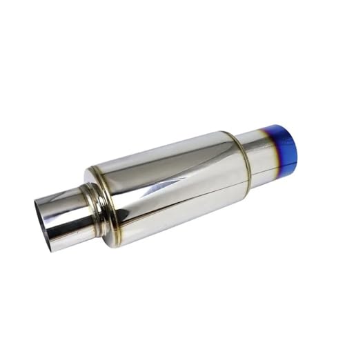 Embout silencieux échappement haut de gamme en acier inoxydable bleu