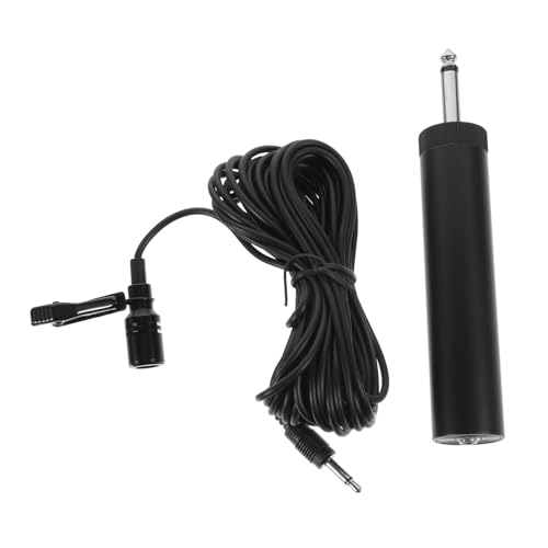 BESPORTBLE 1Set Practical Lavalier Microphone with Wire for Instrument Performance Flexible Clip Condenser Mic for Erhu Saxophone Vlogging and Recording Use
