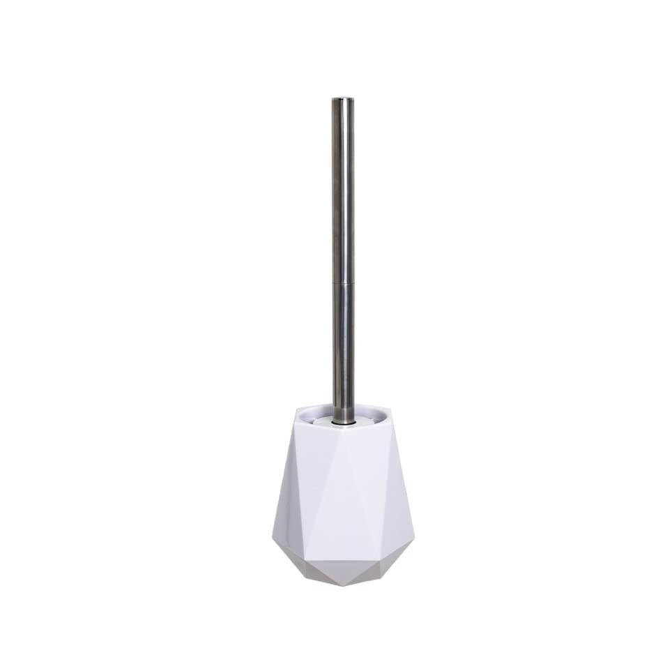 Escobilla WC Escobilla De Baño De Silicona TPR, Escobilla De Baño Nórdica Montada En La Pared O De Pie, Escobilla De Baño, Accesorios De Baño Escobilla de Baño (Color : White)