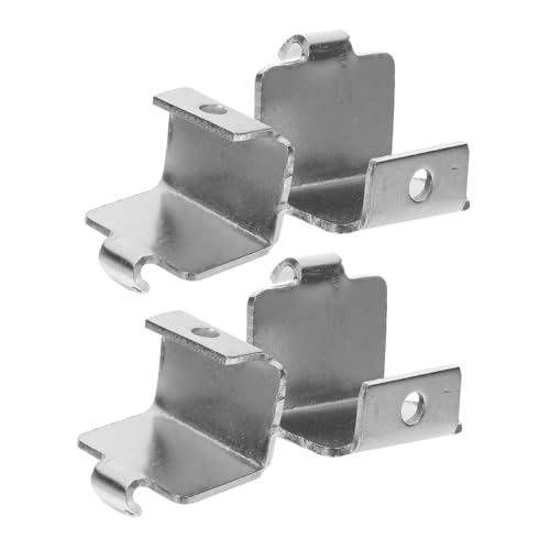 COLLBATH 4 piezas Clips de Estante para Congelador de Acero Inoxidable Soporte para Frigorífico Paquete de Fáciles de Instalar sin Necesidad de Taladro Duraderos y Resistentes para