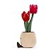 Jellycat Amuseables Tulip Pot Stuffed Toy, 12 inches - Plant & Flower Plush - Fun Décor & Gift