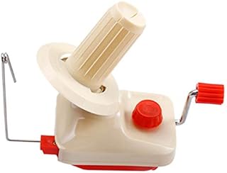 DASNTERED Hand Yarn Ball Winder, Knitting Wool Winder Holder, Portable Needlecraft Accessories with Metal Handle, Mini Hand Cranked Winding Machine(size:18 x 14 x 10 cm)