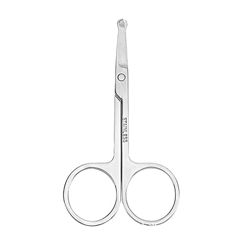 Stainless Steel Small Nail Eyebrow Nose Hair Cutting Scissors Manicure Facial Trimming Tweezers Makeup Beauty Tool Silver (Pack of 1)-image-34
