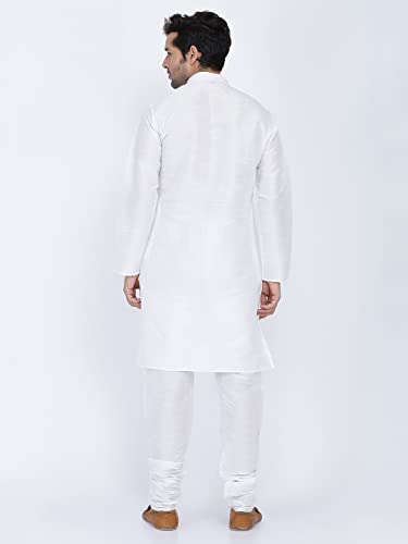 Image of Royal Kurta Men's Silk Blend Kurta & Churidaar Pyjama Set