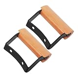 Anneome Ersatz Topfgriff aus Robustem Buchenholz Hitzebeständiger Seitengriff mit Doppelbohrung...