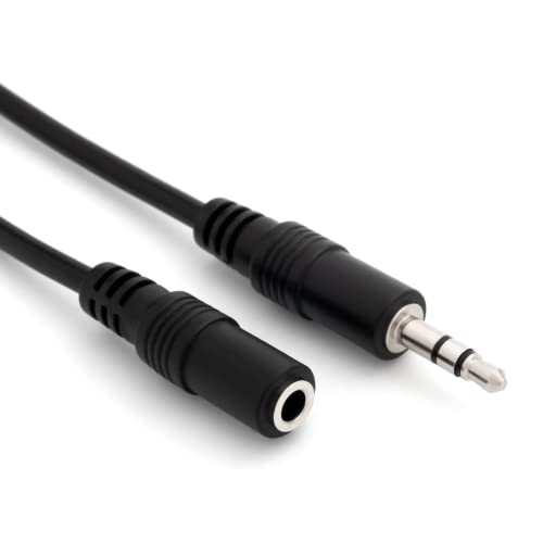 CABLEPELADO Câble d'extension audio | Jack audio stéréo 3,5 mm mâle vers femelle | Câble d'extension audio stéréo | Pour haut-parleurs, écouteurs,...