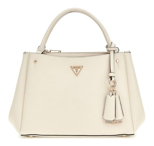 GUESS Nastra Multi Comp Satchel blanc crème parfait pour vos sorties chic et journées de bureau