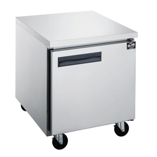 Commercial Undercounter Freezer, ETL 1-Door Upright, 29-1/8