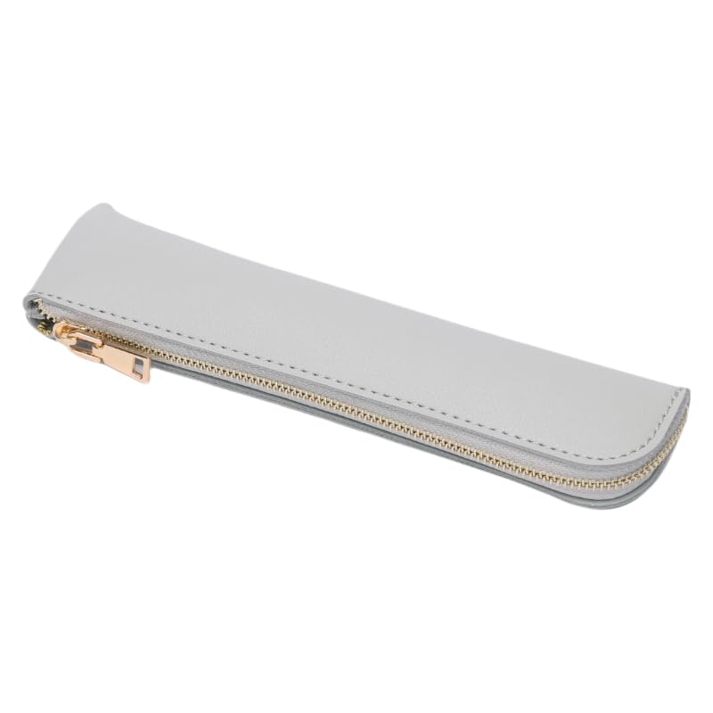 Image of Slim Pencil Case Small Pencil Pouch Pen Case (Gray /FL)