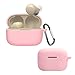 Produktbild QINOUK Schutzhülle für Sony LinkBuds S/Sony LinkBuds WF-L900, staubdicht, stoßfest und mit D-Form-Clip, Premium-weiche Silikon-Schutzhülle, kompatibel mit Sony LinkBuds S [Front-LED sichtbar]-Rosa
