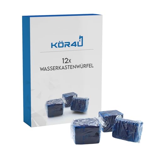 kör4u 12 cubos para cisterna de inodoro, piedra para limpieza y frescura, higiénicas pastillas de inodoro contra la cal y los olores, fácil aplicación, efecto duradero