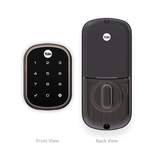 Image of Yale | LiftMaster Smart Lock with Touchscreen Deadbolt - Works with myQ App & Key by Amazon in-Garage Delivery when paired with Smart Garage Hub (sold separately), Oil Rubbed Bronze