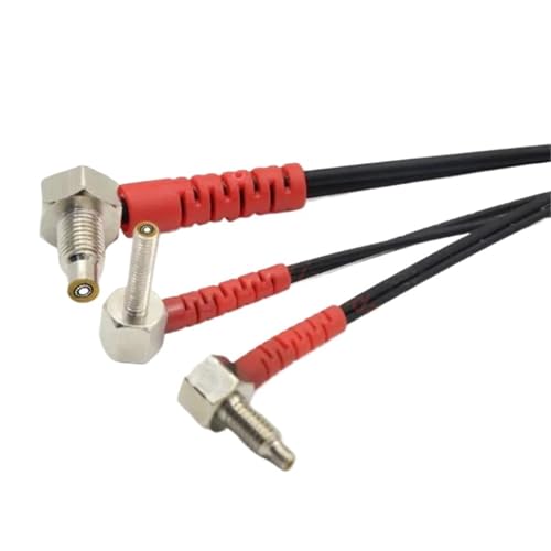 Câble fibre optique multicœur à angle droit M6 pour une détection stable en L