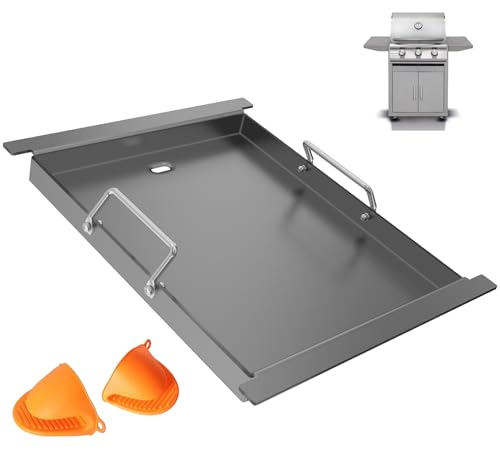Image of Half Size Griddle Insert for Blaze Grills 3 and 5 Burner Natural Gas Grill | For blaze griddle insert, for summerset sizzler 32 inch /40 inch & Aog 24 inch T series,RCS 32 inch grill,nonstick uncoated metal,even heating