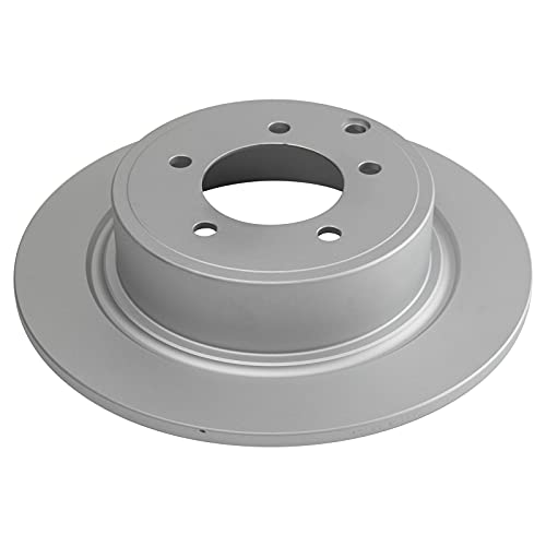 Image of TRQ Rear Brake Pad & Rotor Kit Compatible with 2017 Jeep Patriot Compass 2013 Chrysler 200