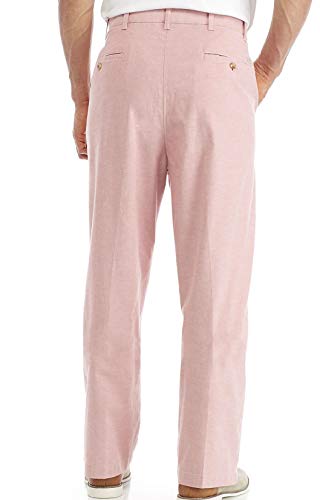 IZOD Men's Big & Tall Solid Newport Oxford Pants, Saltwater Red (48w X 32L)2