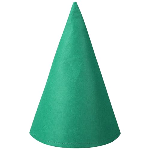 yptniginu Crayon Gnome Hats Felt Conical Dwarf Cap for Halloween Xmas Costume Cosplay Accessory Back to School Party Favor Supplies (Green)