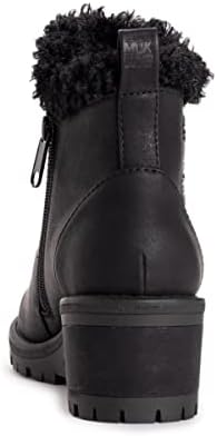 MUK LUKS Women's Norway Halden Boots, Black/White, 9 | Image 2