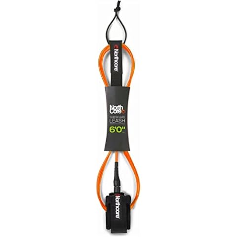 Northcore 6mm Surfboard Leash 6FT - Orange Cover