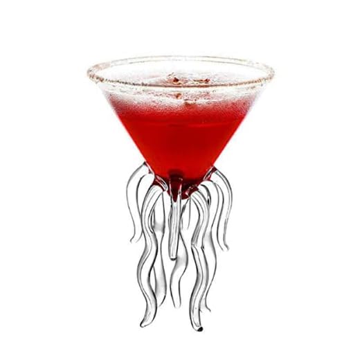 Infinitely Great Home Decor Center Ny 2 st bläckfisk cocktailglas transparent manet glas kopp juice glas