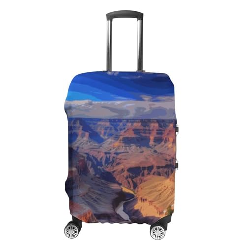 Beauty Grand Canyon Luggage Cover Elastic Suitcase Protector Case Anti-Scratch Washable Baggage Covers Protector For Traveling, Aircraft Consignment S