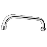 COOLWEST 10 Inch Add-on Swivel Spout for Commercial Faucet Swing Replacement Nozzle for Pre-Rinse Fa