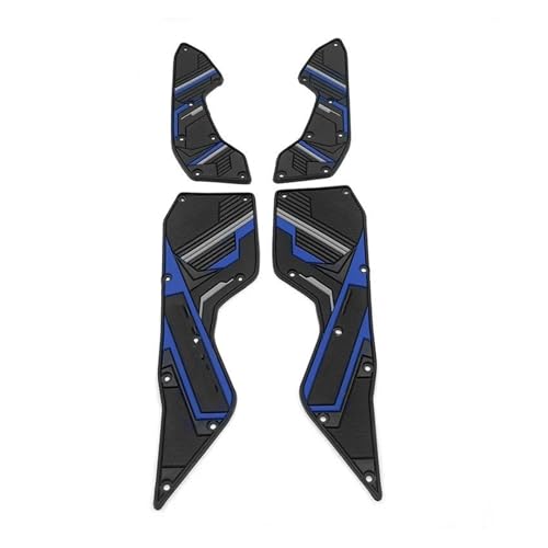 Repose-pieds pour moto NMAX155 2025 finition aluminium bleu haut de gamme