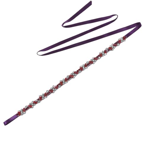 Long Banquet Dress Corset Decoration Wedding Thin Belt Rhinestones Patch Belt For Bridesmaid Bride