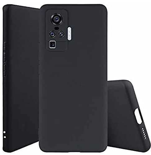 Image of Mobile Back Cover Case for Vivo X50 Pro (Silicone Case|CameraProtection|Black SC1510)