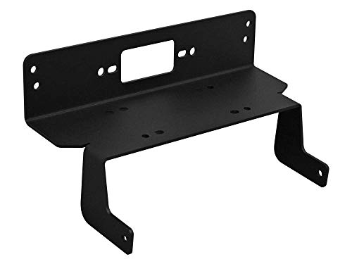 SuperATV Winch Mounting Plate for 2016+ Polaris Ranger 570 Full-Size/Crew | UV-Resistant Powder Coating | Polaris Winch Plate Compatible with Many OEM and Aftermarket Winches