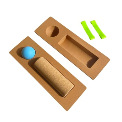FewNvWa Juego de Tabla de Equilibrio, Rodillo Fortalecedor de Cadera, Pelota de Masaje, Herramienta de Silicona para Fortalecimiento Y Resistencia, Apto para, Bola de Silicona