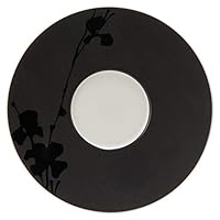 Amazon｜NARUMI(ナルミ) プレート 皿 黒植物 ブラック 25cm リム