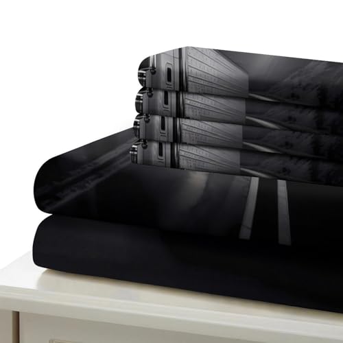 Parure de lit 3D imprimée avec fermeture éclair lit single 140x200 - 7