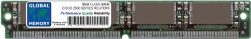  GLOBAL MEMORY 8 MB Flash Simm Memoria RAM per Cisco 2500 Serie routers (MEM2500 – 8 FS, Mem-1 x 8 F)