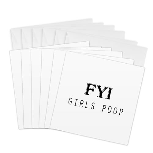 Tory AnneRNVp ? FYI Girls Poop ? Greeting cards-6O[eBOJ[htiGC _ 223131 _ 1 )