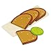 Goki 4 Slices Bread/1 Lettuce Leaf Toy Food