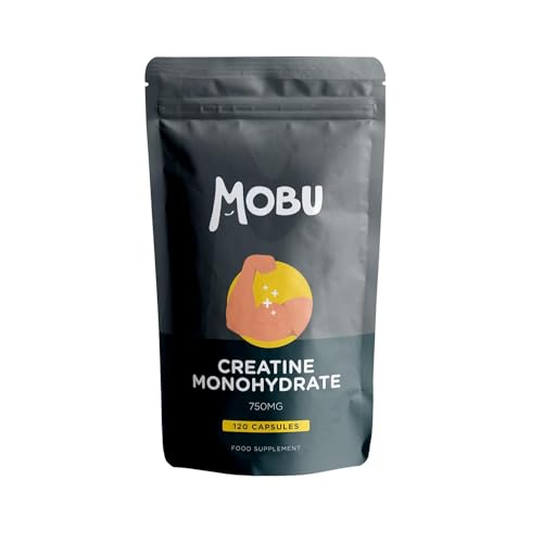 Creatine Monohydrate Capsules 750mg (3000mg Per Serving) - 120 Capsules - Boost Muscle Mass, Bulk & Strength - Supports Increased Energy & Performance - Pre Workout Supplement for Men & Women | MOBU Creatine Monohydrate Capsules 750mg (3000mg Per Serving) - 120 Capsules - Boost Muscle Mass, Bulk & Strength - Supports Increased Energy & Performance - Pre Workout Supplement for Men & Women | MOBU