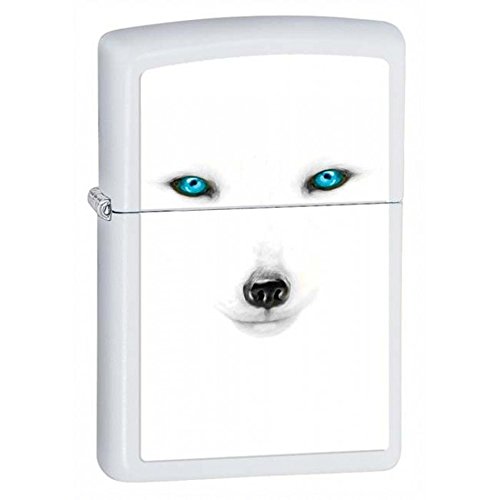 Zippo Arctic Fox Pocket Lighter, White Matte