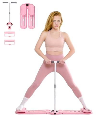 kisnbld 3-in-1 Foldable Ski Machine Full Body Workout with Push-Up Grips Low-Impact Home Gym Equipment for Women Pelvic Floor & Core Strengthener Toning & Postpartum Recovery