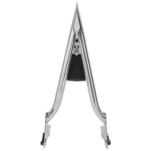 Detachable Chrome Sissy Bar Passenger Backrest Rear Pad Compatible for Harley Davidson Touring 1997-2008 Road King Electra Glide Street Glide FLHR FLHX FLHT FLTR [26 Inches] - Thumbnail 4