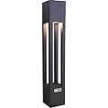 FoneLight Aluminium Landscape Bollard Light – 24” IP65 Modern Outdoor Bollard Lighting Hardwired – 7W 600LM Outdoor Luxury Bollard Path Light for Garden, Driveway, Walkway, Yard, Lawn, Sidewalk, Patio