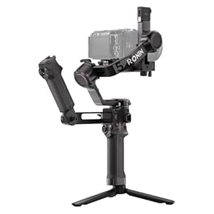 DJI RS 5 Combo, gimbalstabilisator voor Canon-/Sony-/Panasonic-/Nik... intelligente tracking, elektronische hendel met een wijde greep, fijnafstellingsknoppen, nieuwe Z-asindicator