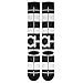 sanluoli White Black Check Plaid sports circulation socks for cycling for men mujer 2 pair