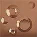Ekena Millwork 11 7/8"W x 11 7/8"H Cole EnduraWall Decorative 3D Wall Panel, Rose Gold (Covers 0.98 Sq. Ft.