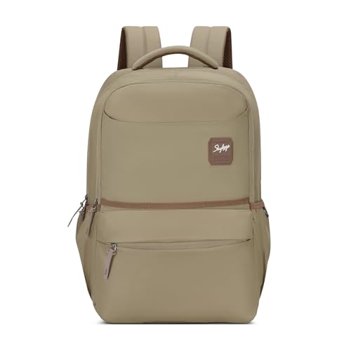 Image of Skybags Transit 17 Inch Compatible Laptop Backpack 29L | 2 Compartments with Quick-Access Front Pocket & Rain Cover | Air-Mesh Back Panel & Side Pocket | Office & Travel Backpack for Men & Women