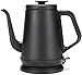 Czajnik elektryczny z gęsią szyją 1000 W, czajnik elektryczny ze stali nierdzewnej 220 V Domowy klasyczny czajniczek 1000 ml Automatyczna ochrona przed wyłączeniem Kocioł na wodę, biały (czarny)