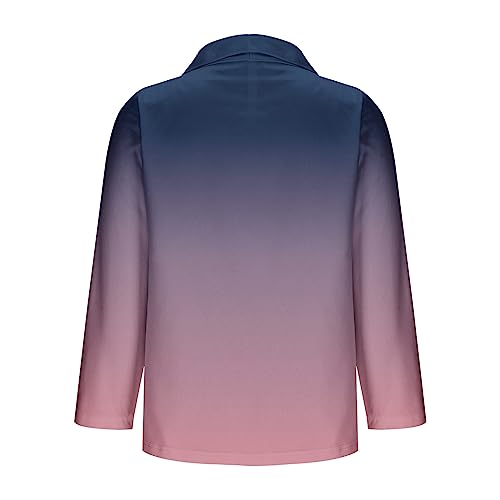 Roupas de outono para mulheres com gola xale, blazer feminino, frente aberta, paletó, roupas feminin